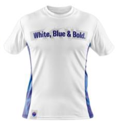 LCS SUPPORT TEE BLUE & WHITE