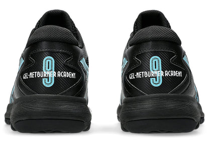 ASICS GEL-NETBURNER ACADEMY 9 [BLACK/ BRIGHT CYAN]