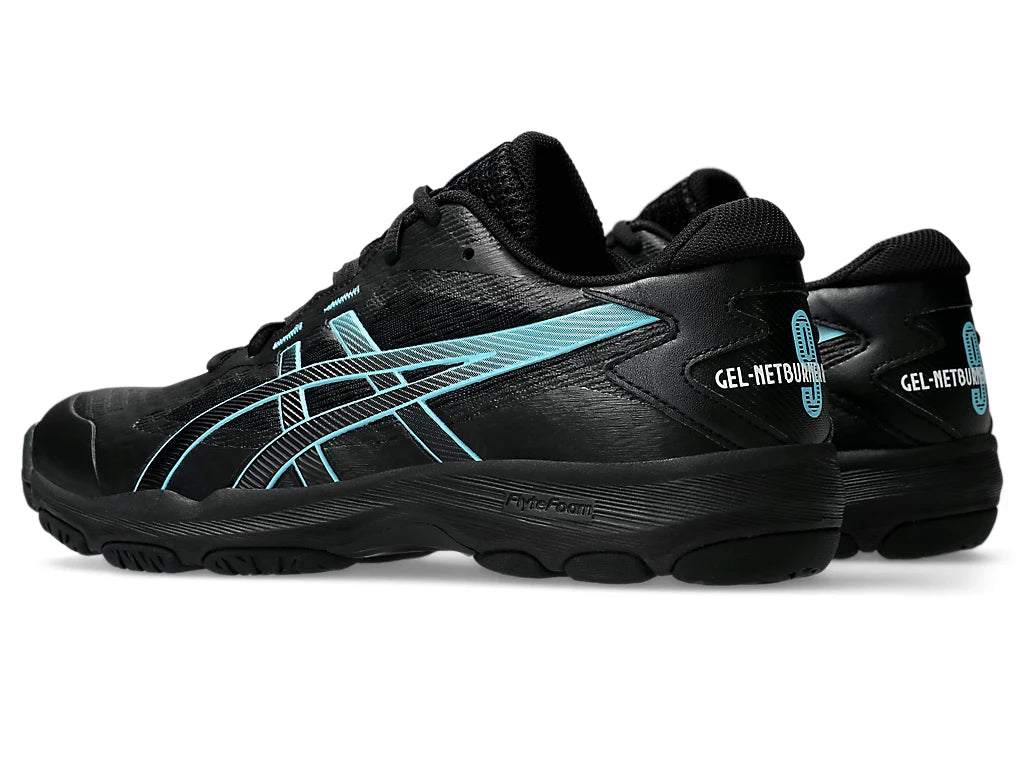 ASICS GEL-NETBURNER ACADEMY 9 [BLACK/ BRIGHT CYAN]