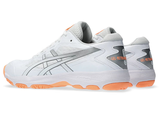 ASICS GEL-NETBURNER ACADEMY 9 [WHITE/ BRIGHT SUNSTONE]