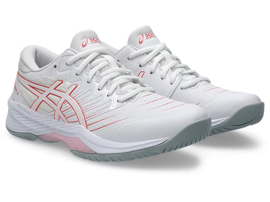 ASICS GEL-NETBURNER 21 [WHITE/ PAPAYA] WIDE D