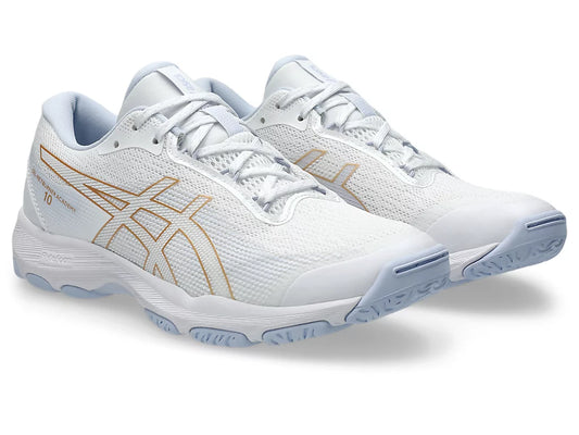 ASICS GEL-NETBURNER ACADEMY 10 [WHITE/ CHAMPAGNE]