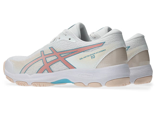 ASICS GEL-NETBURNER ACADEMY 10 [WHITE/ WILD BLOSSOM]