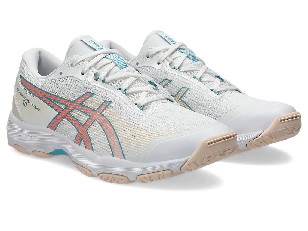ASICS GEL-NETBURNER ACADEMY 10 [WHITE/ WILD BLOSSOM]