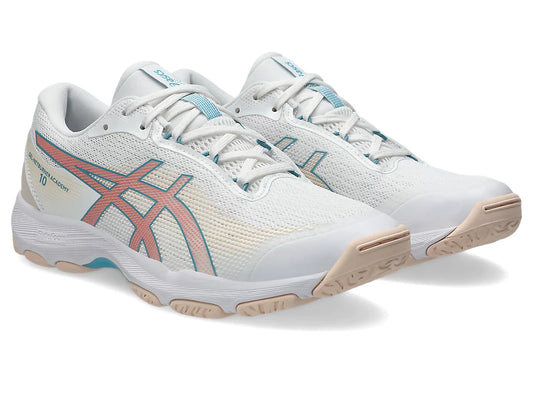 ASICS GEL-NETBURNER ACADEMY 10 [WHITE/ WILD BLOSSOM]