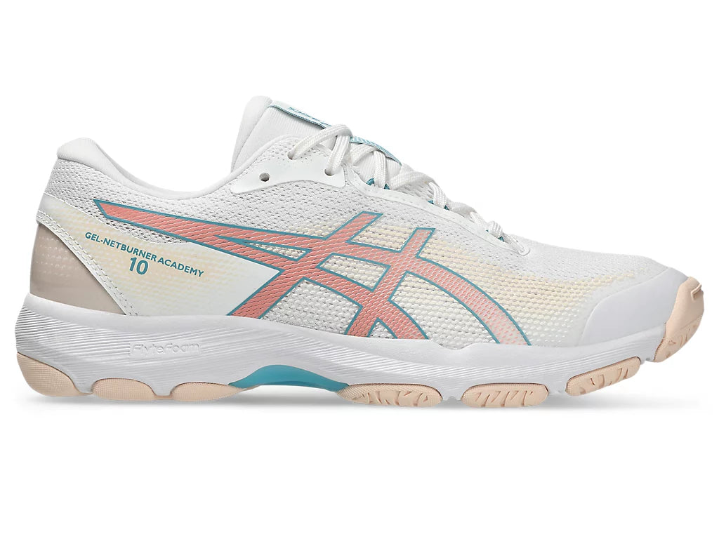 ASICS GEL-NETBURNER ACADEMY 10 [WHITE/ WILD BLOSSOM]